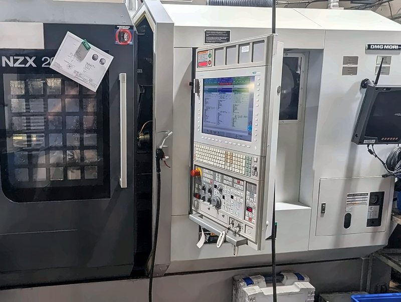 DMG Mori NZX2000 turning center, door and control panel